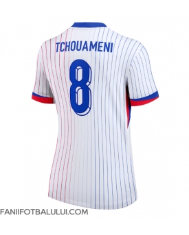 Franța Aurelien Tchouameni #8 Echipament de Fotbal Replică European 2024 Femei Deplasare